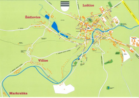 mapa Loštic