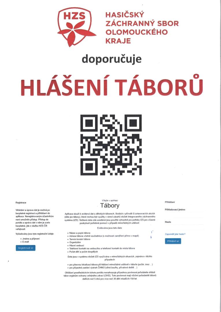 Hlášení táborů