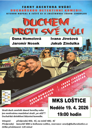 scéna z duchařské komedie